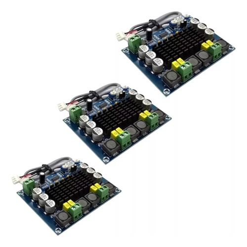 3x Placa Amplificador 2.0 Modulo 120+120 240w Rms Tpa3116