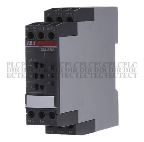 New Abb Cm-srs.22s 2c/o Time Relay 0.3-15a 24-240vac/dc Ccf
