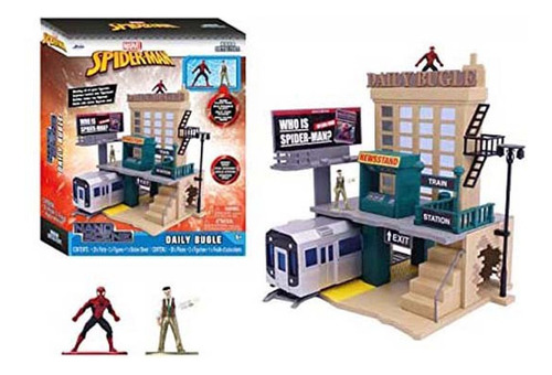 Spiderman Nano Metalfics Ecenario Marvel Jada Clarin Diario