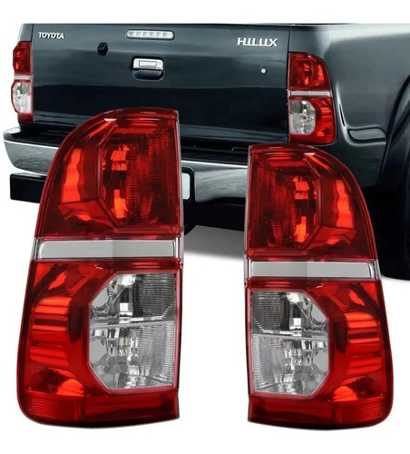 Imagen 1 de 9 de Juego Faro Trasero Toyota Hilux 2012 2013 2014 2015 Tyc