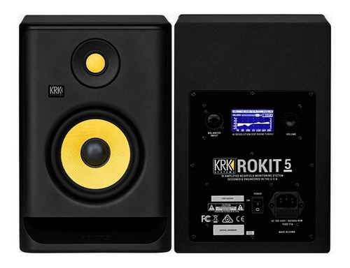 Imagen 3 de 10 de Monitores Estudio Profesional Krk Rokit Rp5 G4 Par Activos