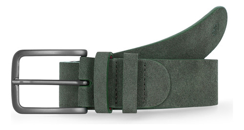 Cinturón Casual Scappino Gamuza Hombre Color Olivo Talla 38