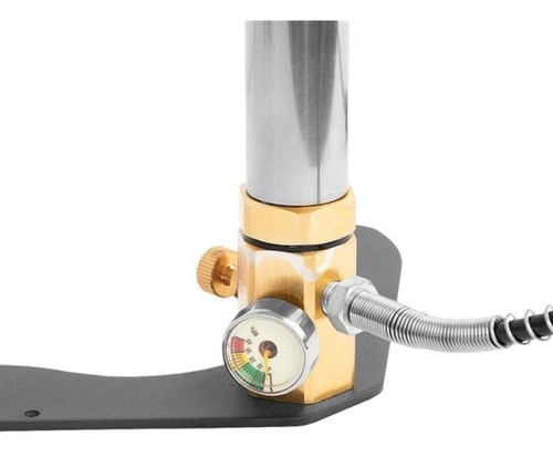 Bomba Manual Fixxar Inox Para Encher Pcp 300 Bar Fix-162 Cor Prateado