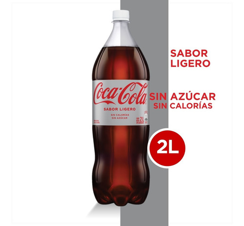 Refresco Coca - Cola Sabor Ligero Pet 2l 4 Unidades.
