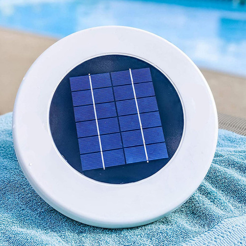 Ionizador Solar Para Piscina Led, Purificador De Cobre Y Pla