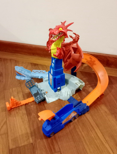 Pista Hot Wheels Dragon Blast Track Usada