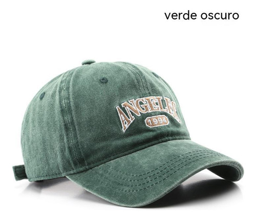 Gorra De Béisbol Con Monograma Lavado Vintage  Ajustable