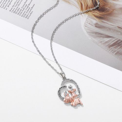 Db Collar Elegante Con Colgante De Corazón De Amor Para