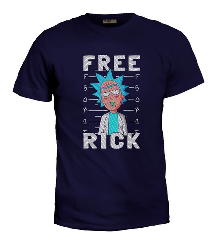 Camiseta 2xl - 3xl Free Rick Y And Morty Hombre Zxb