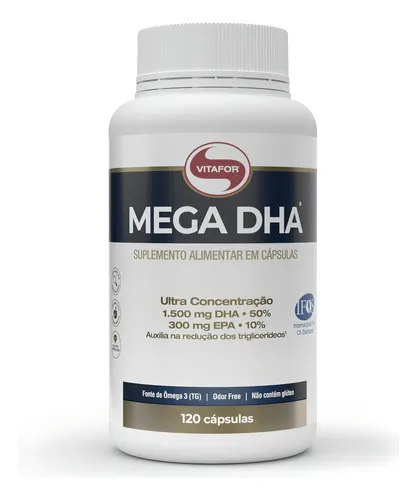 Mega Dha 120 Cápsulas Ômega 3 Vitafor
