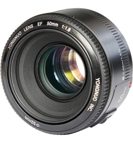 Lente Yongnuo 50mm Nova + Garantia Para Canon Dslr