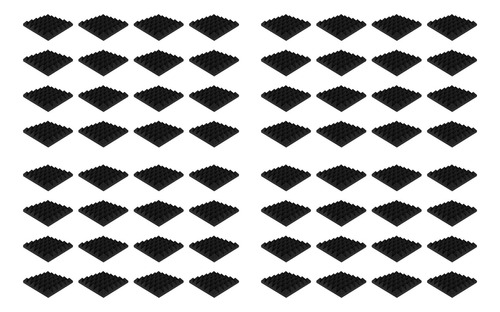 48 Paneles De Espuma Insonorizados Pyra De 2 X 12 X 12 Pulga