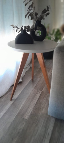 Mesa De Arrime Nórdico/escandinavo Blanco