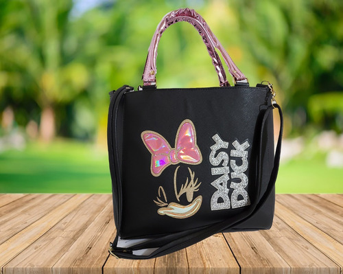Imagen 6 de 6 de Bolsa De Mano Para Mujer, De Disney, Daisy Duck En Negro