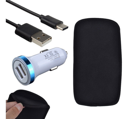 Caso Funda + Cargador De Coche + Cable Usb-c Para Oneplus 5 