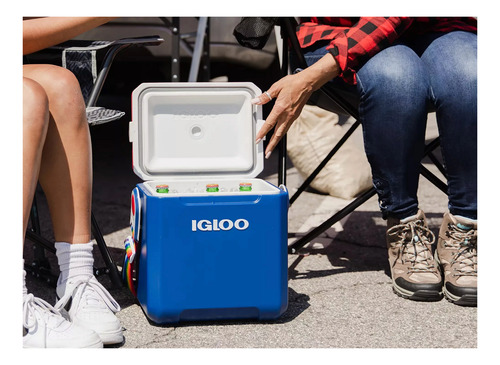 Igloo Tag Along Too Hielera Portatil 11qt(10.40 Lts) Deep Blu/white/racer Red