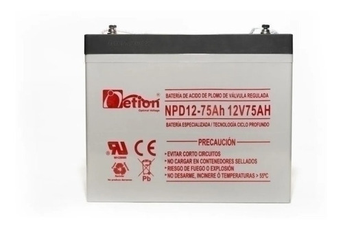 Respaldo Electronico 12v 75ah Bateria Ciclo Profundo