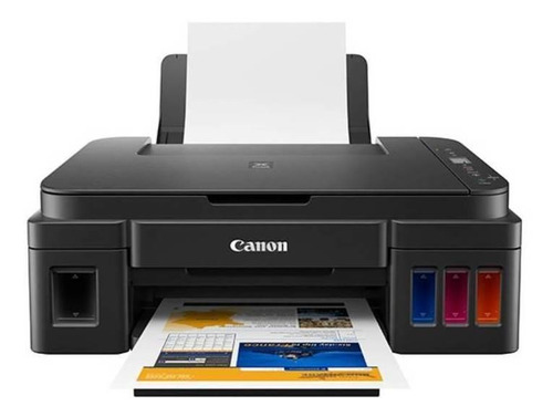 Imagen 3 de 4 de Impresora a color multifunción Canon Pixma G2110 negra 220V