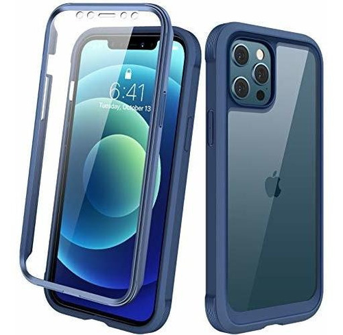 Funda Diaclara Bumper Para iPhone 12/12 Pro - Dark Blue