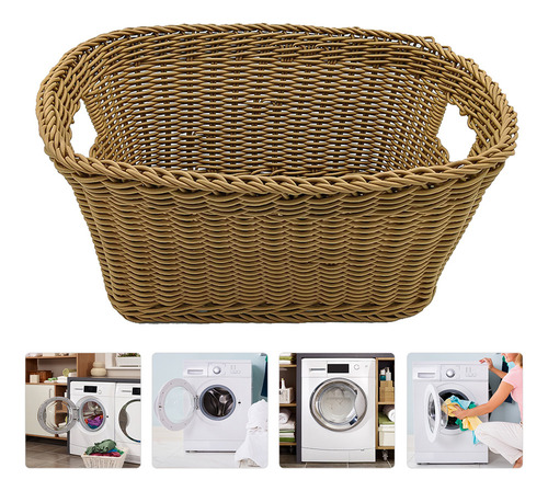 Cesta De Almacenamiento De Ratán Para Ropa