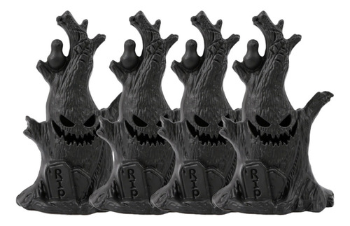 4pcs Halloween Ghost Tree Led Glow Ghost Lights Horrific Atm