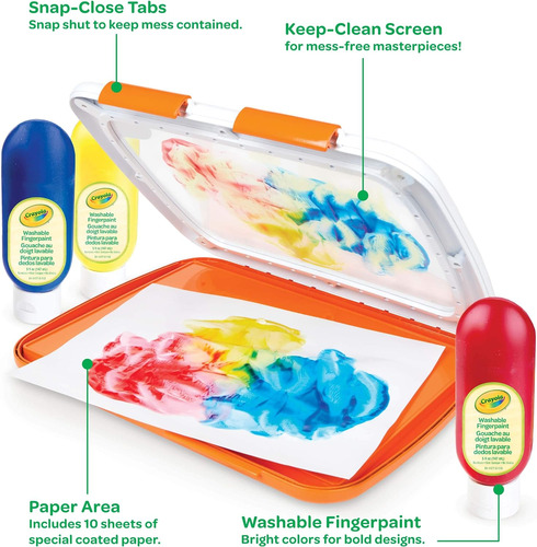 Crayola Lavable Con La Estación De Pintura Con Los Dedos, Me