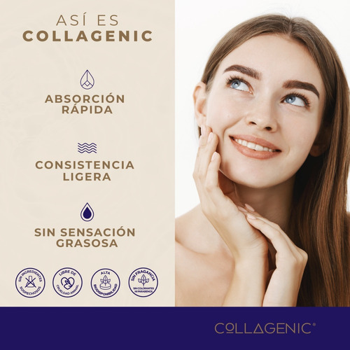 Crema Hidratante Facial 60ml. 3% Acido Hialuronico Colageno Tipo De Piel Todo Tipo De Piel