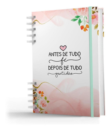 Caderno De Anotações -200 Pg- Coleção Floral - Antes De Tudo