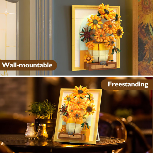 Juegos De Construcción De Flores De Girasol Con Luces Para A