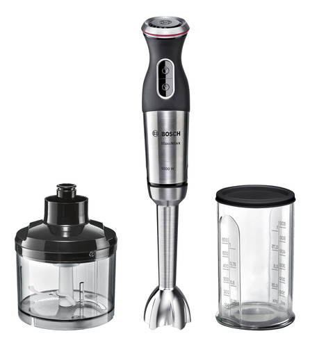 Imagen 2 de 10 de Mixer Bosch MaxoMixx MS8CM6120 negro y acero inoxidable 220V - 240V 50 Hz x 60 Hz 1000W