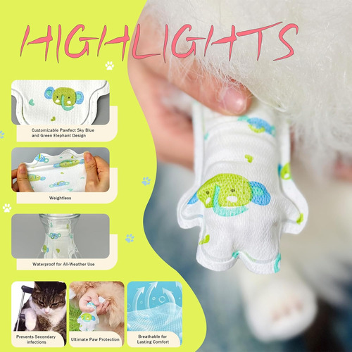 Botas Desechables Para Perros Y Gatos, Impermeables, 20 Pzs.