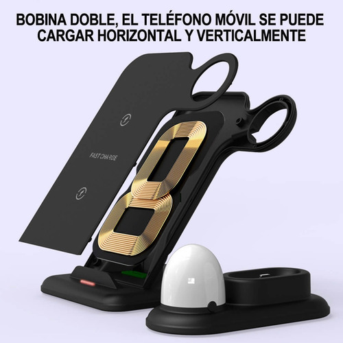 Cargador Inalambrico Rapido Soporte Universal Lampara Noche