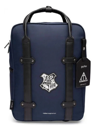 Mochila De Rodinhas Harry Potter Imaginarium Cor Azul-marinho