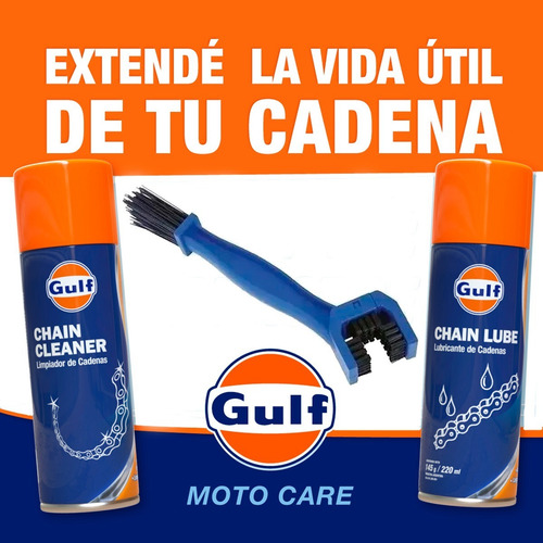Kit Limpiador Lubricante Cepillo Cadena Moto Bici Ryd