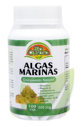 Algas Marinas 500 Mg | 100 Cápsulas