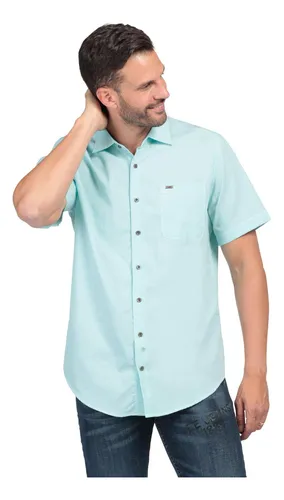 Camisas slim fit hombre manga corta hotsell