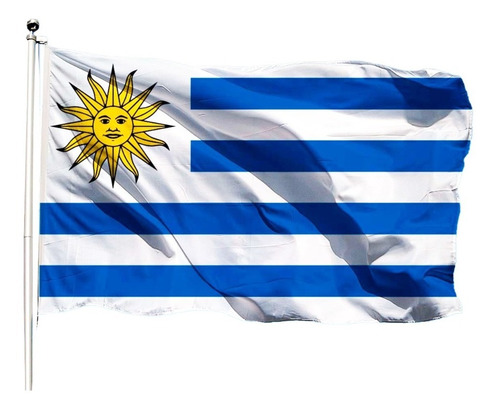 Bandera Uruguay Oficial Pabellón Nacional 100x60cm Uy Uru