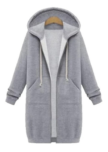 Campera Hoodies Mujer Camperon Capucha Larga Hoody