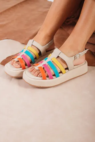 Sandalias Franciscanas Mujer Cuero 100% Plataforma Moda Roma