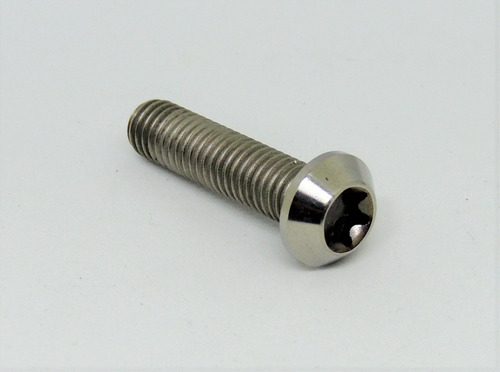 Tornillo Cabeza De Domo Torx De Titanio M6x25mm