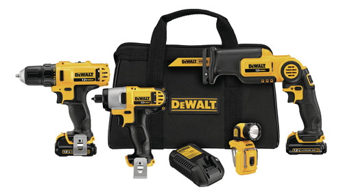 Combo 12v Max 4 Herramientas Inalámbricas Dewalt Dck413s2