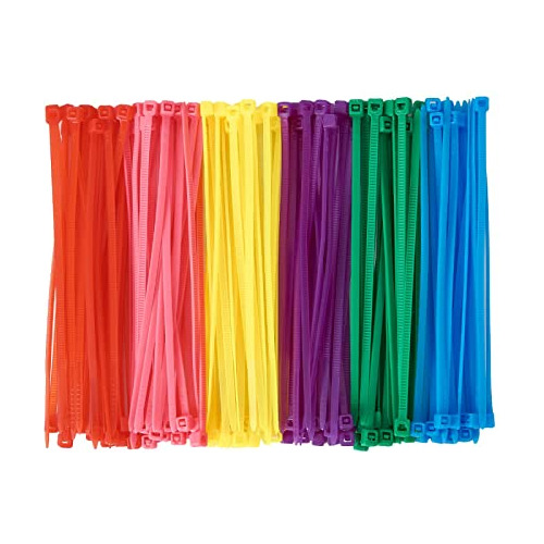 600pcs Small Colored Zip Ties 8 Inch Multi-color Zip Wi...