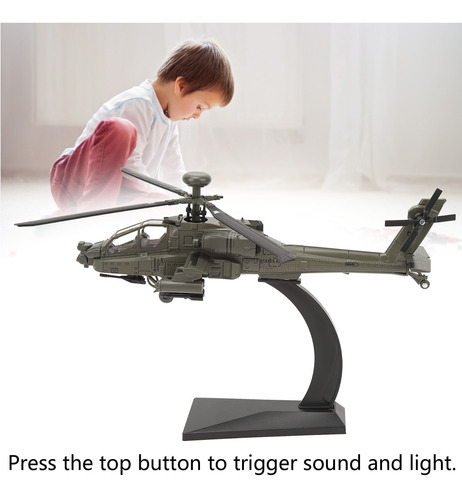 Adorno De Simulación De Helicóptero Armado Apache, Modelo A