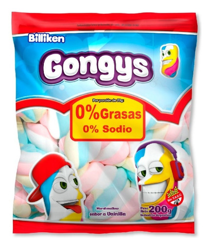 Malvaviscos Gongys Tricolor Trenza X 200 Grs - Lollipop