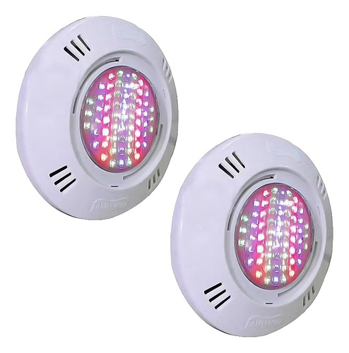 Kit 2 Iluminação Led Piscina Smd 5w Sodramar Rgb Colorido
