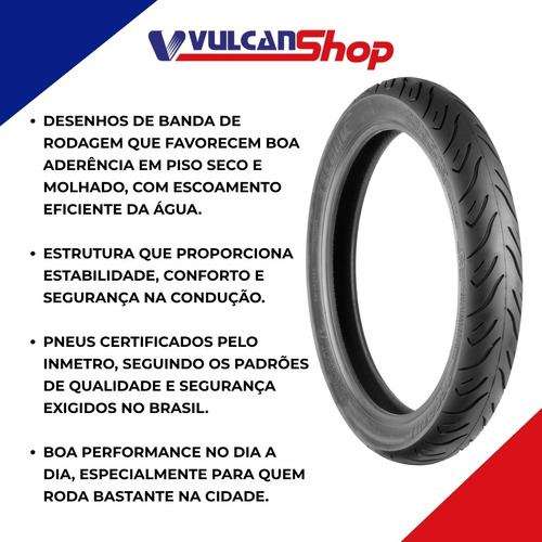 Pneu 90/90-18 Traseiro C/câmara Cg 125/150/160 Titan Technic