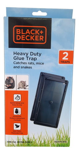 Trampas Grandes Para Ratas,ratones,pack 2 Unid Black&decker