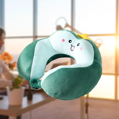 Almohada De Viaje, Almohada De Soporte Para El Verde Blanco