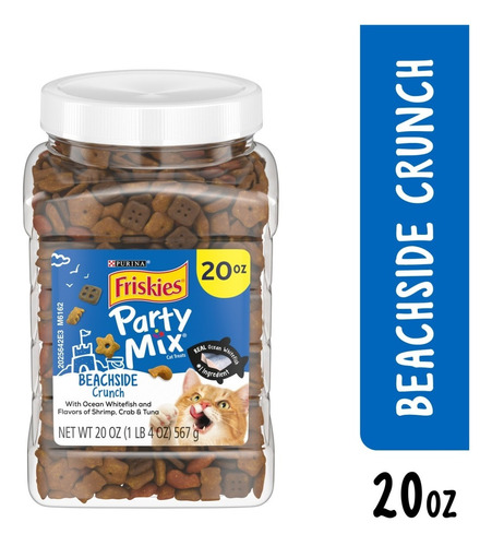 Premios Para Gatos Friskies Party Mix Beachside Crunch 567gr