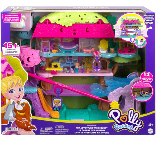 Polly Pocket Pollyville Casa Del Aventuras Del Árbol